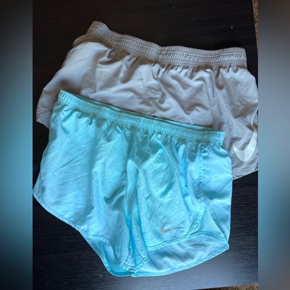 Nike Pants - Nike Dri-FIT Running Shorts Bundle Size Medium - Light Blue and Gray
